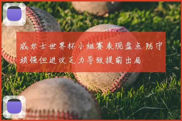 威尔士世界杯小组赛表现盘点 防守顽强但进攻乏力导致提前出局